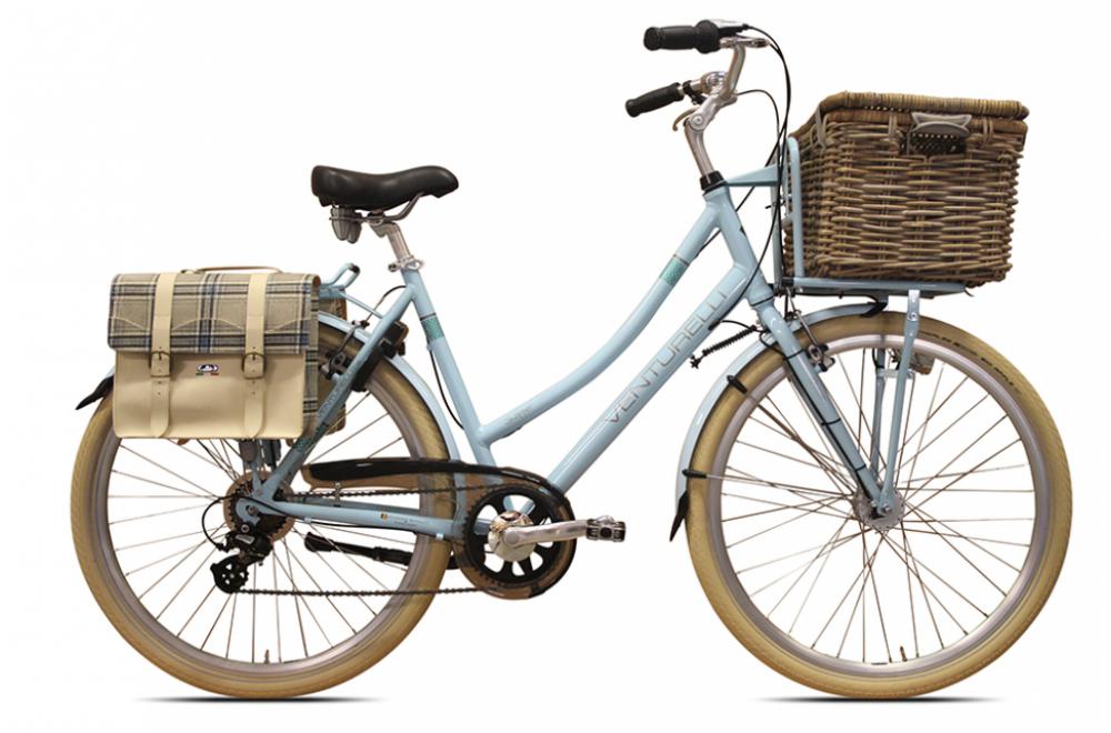 Shopper-Light Blue-Dame - Fietsen - Venturelli